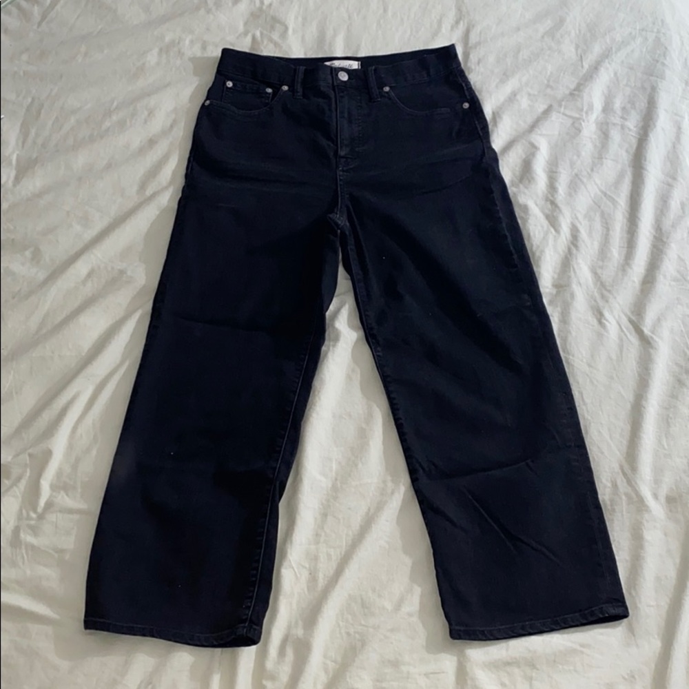 Madewell: Slim Wide Leg Crop in Lunar Wash